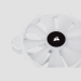 Corsair SP Series White SP140 RGB ELITE 140mmRGB LED Fan with AirGuide Dual Pack with Lighting Node CORE - Corsair