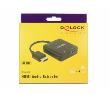 Adaptateur Ecran DeLOCK DeLOCK HDMI Audio Extractor 4K 60 Hz kom - Delock