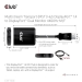 Club3D DP 1.4 TO 1 DISPLAYPORT and 1 HDMI SUPPORTS UP TO 2*4K60HZ - USB POWERED