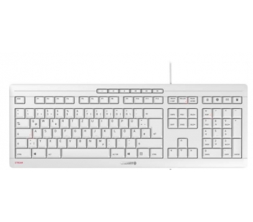 Clavier Cherry Stream Blanc Azerty BE Layout - Cherry