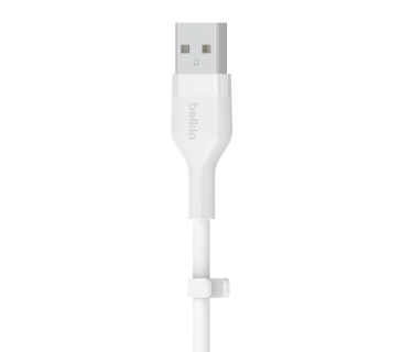 Câble USB BELKIN Boost Charge USB-A to LTG Silicon 2M White - Belkin