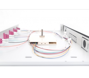 Cable Réseaux Optique Fiber Optic Sliding Splice Box 1U Equipped LC OM4