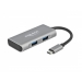 DELOCK HUB USB 3.2Gen2 Typ-C 2xTyp-A Bu 2xTyp-C Bu extern