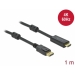 DELOCK DisplayPort 1.2 HDMI Cable 4K 60Hz 1,0m aktiv