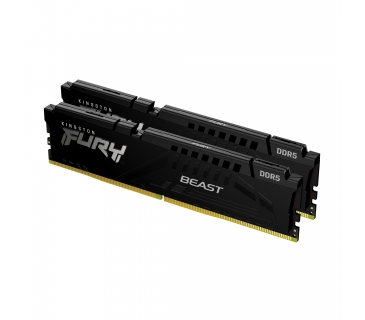 Mémoire Kingston 16GB 5200MHz DDR5 CL40 DIMM (Kit of 2) FURY Beast Black - Kingston