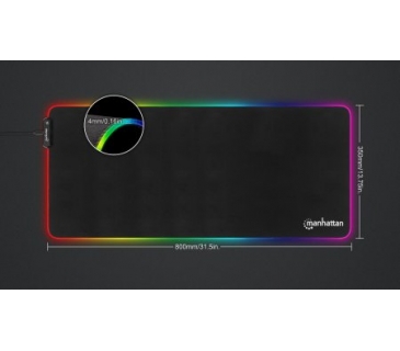 Tapis souris Manhattan MANHATTAN XXL RGB LED Gaming-800x350mm