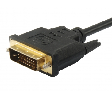 Adaptateur Ecran Equip HDMI Cable Equip HDMI Typ A -> DVI(18+1) St/St 2,00m Black - Equip