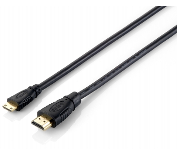 Câble Ecran High Speed HDMI Cable A-C miniHDMI 1.00 Black - Equip