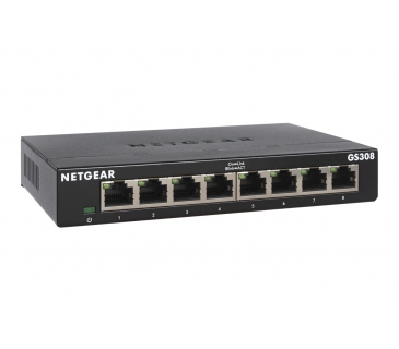 Hub Switch Netgear 8PT GE UNMANAGED SW METAL LP - Netgear