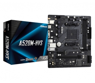 Carte Mère Asrock A520M-HVS AMD AM4 MATX retail - Asrock
