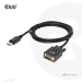 Club3D DISPLAYPORT TO VGA CABLE M/M/ 2m 28AWG