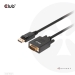 Club3D DISPLAYPORT TO VGA CABLE M/M/ 2m 28AWG