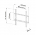 Techly Wall Mount LCD TV LED 23 -55 Slim fixed White - Techly