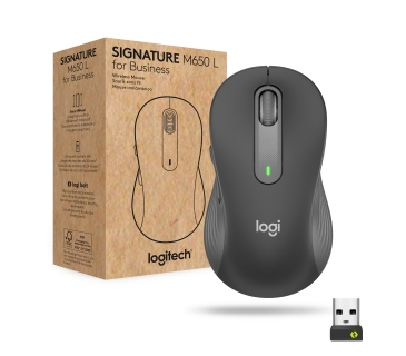 Souris Logitech Signature M650 L Wireless Mouse for Business - GRAPHITE - EMEA - Logitech