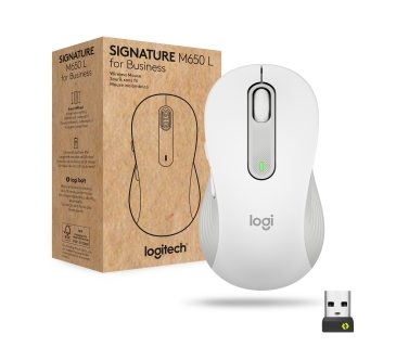 Souris Logitech Signature M650 L Wireless Mouse for Business - OFF-WHITE - EMEA - Logitech