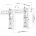 Equip Wall Mount 37 -70 /45kg 1TFT 1Gelenk Push-In-Pop sw - Equip