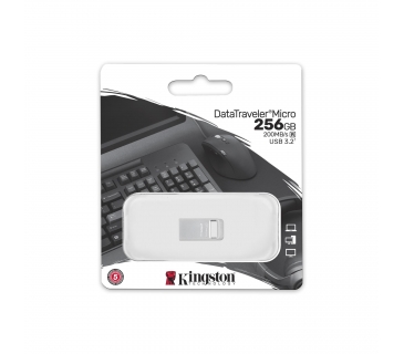 Mémoire USB Kingston 256GB DT Micro USB 3.2 200MB/s Metal Gen - Kingston