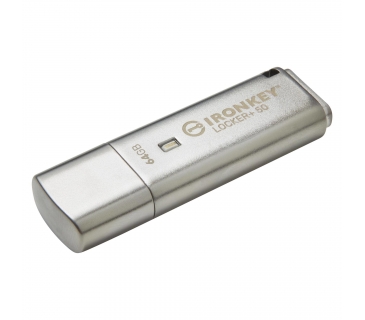 Mémoire USB Kingston 64GB USB 3.2 IronKey Locker+ 50 AES USB - Kingston