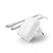 BELKIN 30w USB-C PD PPS Wall Charger White w/1m PVC C-LTG cable - Belkin