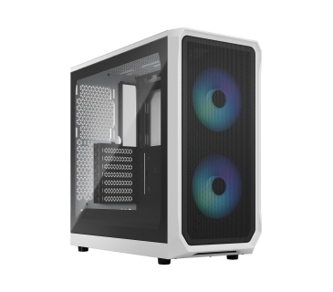 Boîtier Fractal Design Focus 2 RGB White TG Clear Tint - Fractal Design