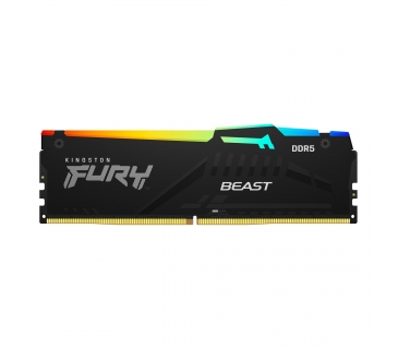 Mémoire Kingston 16GB 5200 DDR5 DIMM FURY Beast RGB - Kingston