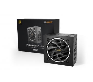 Alimentation Be Quiet 850 Watt - PURE POWER 12 Modular - Gen5(600W) - 80+ Gold - Be Quiet