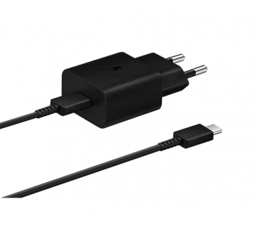 Charger Samsung Galaxy Power Adapter USB Type C 15W 1m Black - Samsung