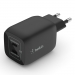 BELKIN 65W PD PPS Dual USB-C GaN Charger Black Universal - Belkin