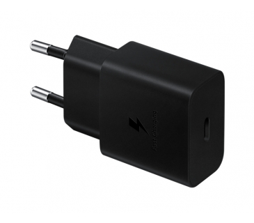 Charger Samsung Galaxy Power Adapter USB Type C 15W Black - Samsung