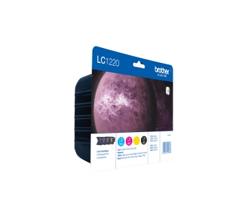 Cartouche d encre Brother Ink Cartridge LC-1220 Value Blister Contains 1x BK C M Y NS - Brother