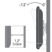 Techly Wall Mount for LCD/LED TV 13-30 Black - Techly