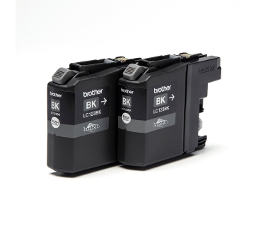 Cartouche d encre Brother Ink Cartridge LC-123BKBP2 Blister 2 Pack - Brother