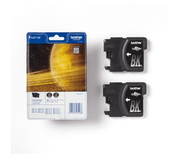 Cartouche d encre Brother LC-1100BK Black Ink Blister - Contains 2 x BK - Brother