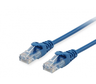 Câble Réseau Cat6 Patchkabel Cat6A U/UTP 2xRJ45 0.50m Blue LSZH - Equip