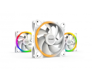 Ventilateurs Boîtier Be Quiet Cooler be quiet! 120*120*25 Light Wings White PWM (3x) - BL100 - Be Quiet