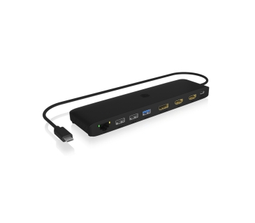 HUB Adapter USB / A / C Multi Dockingstation IcyBox USB Type-C with dreifach Videoausgabe retail - Icy Box