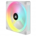 Corsair Cooler CORSAIR 140*140*25 QX140 RGB LED Fan White Single - Corsair