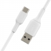 USB-A to USB-C PVC White 1m Twin Pack - Belkin
