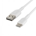 USB-A to USB-C PVC White 1m Twin Pack - Belkin
