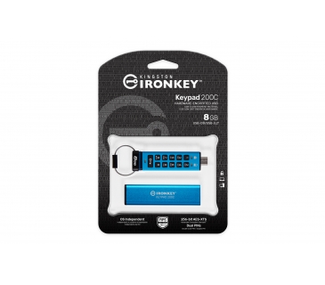 Mémoire USB Kingston 8GB USB-C IronKey Keypad 200C FIPS 140-3 - Kingston