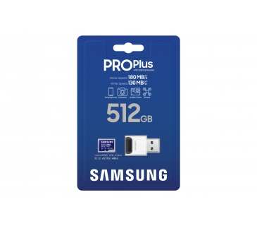 Carte Mémoire MicroSD PRO PLUS with Reader 512GB - Samsung