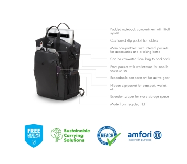Sac à dos Dicota Dicota Eco Backpack Dual GO for Microsoft Surface 13-15,6 b