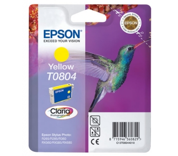 Cartouche d encre Epson T0804 inktcartridge Yellow standard capacity 7.4ml 520 pages Blister - Epson