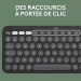 Clavier Logitech Pebble 2 Combo for Mac TONAL GRAPHITE FR - Logitech