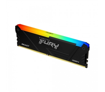 Mémoire Kingston 8GB 3200MT/s DDR4 CL16 DIMM FURY Beast RGB - Kingston