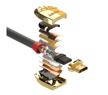 Câble Ecran HDMI High Speed Cable 1.00m, Gold Line