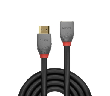 Câble Ecran Lindy HDMI 2.0 Verlangerungskabel 0.5m, Anthra Line
