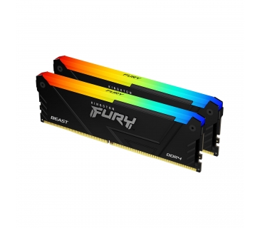 Mémoire Kingston 16GB 3200MT/s DDR4 CL16 DIMM (Kit of 2)FURY Beast RGB - Kingston