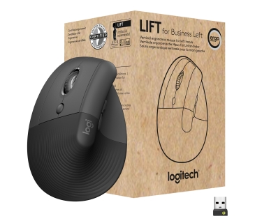 Souris Logitech LIFT FOR BUSINESS LEFT - GRAPHITE / Black - EMEA - Logitech