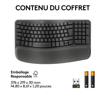 Clavier Logitech Wave Keys for Business GRAPHITE US INTL - Logitech